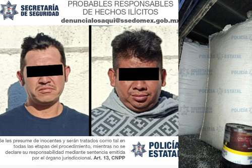 Capturan en Soyaniquilpan a 2 sujetos probables ladrones de transporte de carga